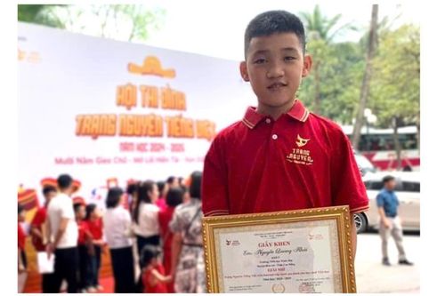 Nguyễn Quang Khải - Giải nhì 'Trạng nguyên Tiếng Việt' cấp quốc gia