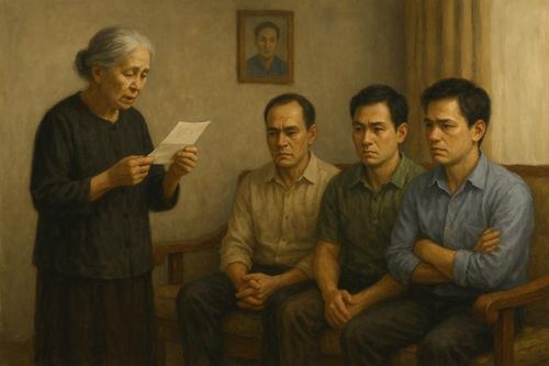 Chồng qua đời, để lại bản di chúc trái với lời hứa khiến các con tranh cãi gay gắt