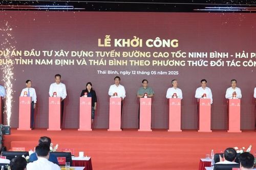 Nỗ lực hoàn thành cao tốc Ninh Bình-Hải Phòng đoạn qua tỉnh Nam Định và Thái Bình trong năm 2026