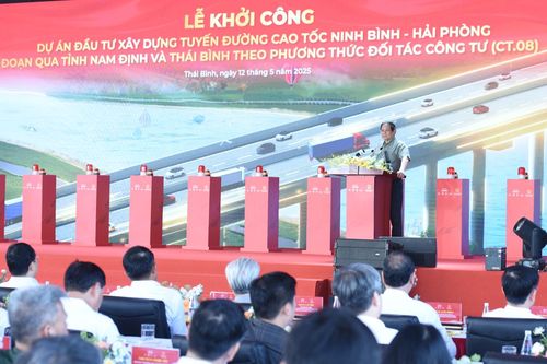 Thủ tướng Phạm Minh Chính khởi công tuyến cao tốc huyết mạch qua Thái Bình, Nam Định