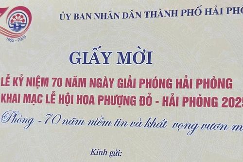 Hải Phòng xử lý hai trường hợp rao bán Giấy mời Lễ hội Hoa phượng đỏ 2025