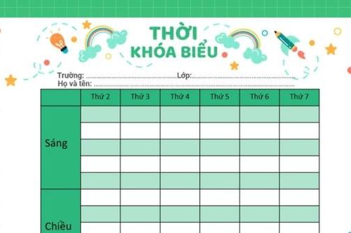 Cách làm thời khóa biểu trên Excel nhanh chóng, tiện lợi