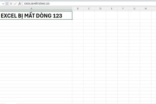 Khắc phục lỗi bị mất dòng 1 2 3 trong Excel đơn giản, thuận tiện