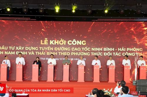 Thủ tướng dự lễ khởi công dự án cao tốc đoạn qua Nam Định - Thái Bình và khu công nghiệp Hưng Phú