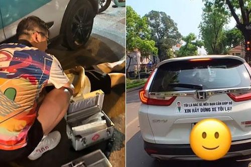 Cứu giúp cô gái trên đường Hà Nội, nam bác sĩ thở phào khi nhận dòng tin nhắn