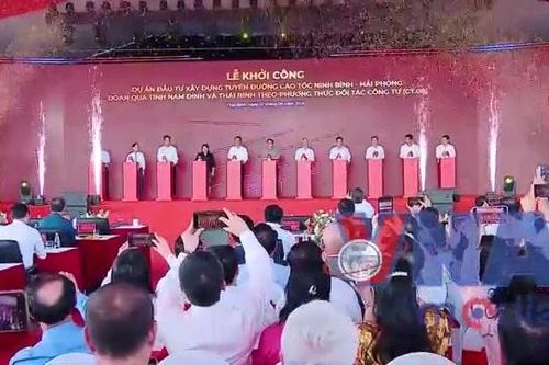 Thủ tướng dự khởi công cao tốc và khu công nghiệp tại Thái Bình