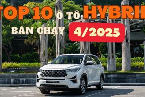 TOP ô tô hybrid bán chạy tháng 4/2025