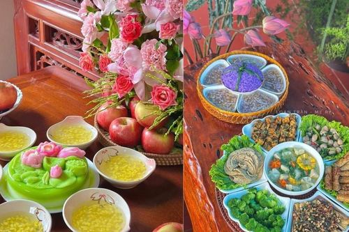 Chiêm ngưỡng loạt mâm cỗ chay đẹp mắt mừng lễ Phật Đản của hội chị em yêu bếp