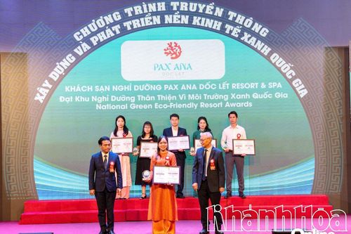 Pax Ana Dốc Lết nhận giải thưởng 'Khách sạn thân thiện vì môi trường xanh quốc gia' năm 2025