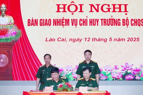 Bộ CHQS tỉnh bàn giao nhiệm vụ Chỉ huy trưởng