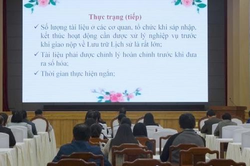 Quán triệt chỉ đạo của Ban Bí thư về lưu trữ, quản lý tài liệu trong sắp xếp tổ chức bộ máy