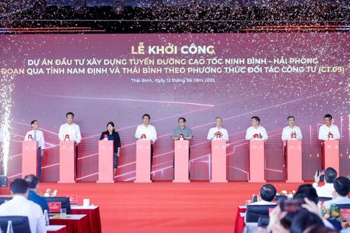 Khởi công dự án cao tốc Ninh Bình - Hải Phòng đoạn qua tỉnh Nam Định, Thái Bình