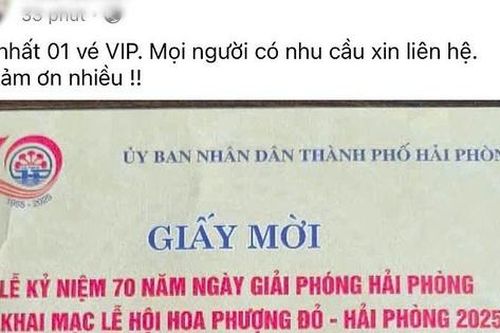 Mang giấy mời Lễ hội Hoa Phượng Đỏ do đối tác tặng đi rao bán 'vé VIP' giá tiền triệu