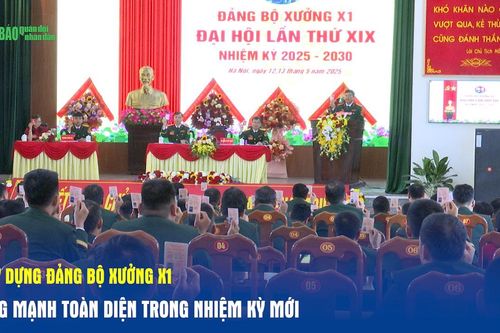 Xây dựng Đảng bộ Xưởng X1 vững mạnh toàn diện trong nhiệm kỳ mới