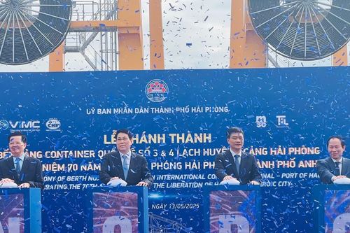 Chủ tịch nước Lương Cường dự khánh thành bến Cảng container quốc tế số 3&4 Lạch Huyện