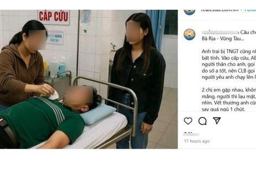 Xác minh thông tin 'anh trai bị tai nạn, bồ và vợ cùng tới chăm sóc'