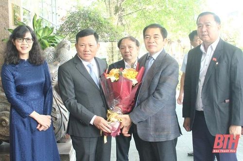 Lãnh đạo tỉnh Thanh Hóa đón Đoàn đại biểu cấp cao tỉnh Hủa Phăn