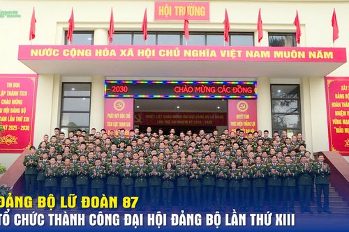 Đảng bộ Lữ đoàn 87 tổ chức thành công Đại hội Đảng bộ lần thứ XIII