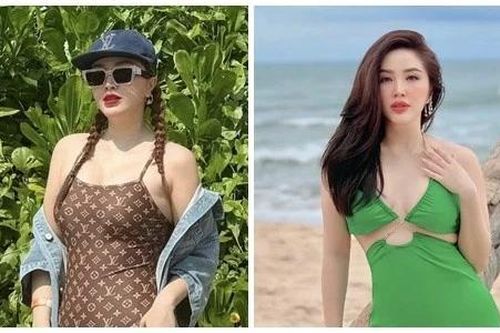 'Phú bà' Bảo Thy diện áo tắm khoe dáng gợi cảm