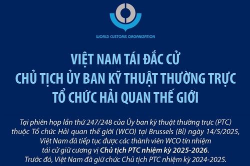 Việt Nam tái đắc cử Chủ tịch Ủy ban kỹ thuật thường trực Tổ chức Hải quan thế giới