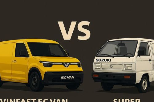 VinFast EC VAN đối đầu 'vua xe tải nhẹ' Suzuki Super Carry Van - mèo nào cắn mỉu nào?