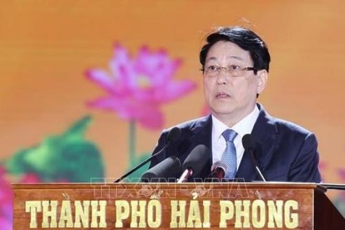 Chủ tịch nước Lương Cường: Hải Phòng có cơ hội to lớn, đi đầu cả nước trong công nghiệp hóa, hiện đại hóa