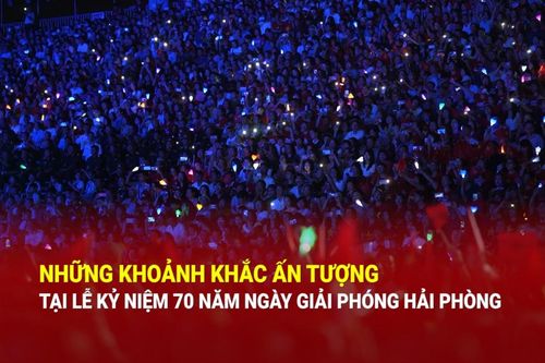 Những khoảnh khắc ấn tượng tại Lễ kỷ niệm 70 năm ngày Giải phóng Hải Phòng