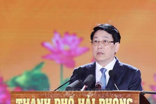 Chủ tịch nước Lương Cường: Hải Phòng có thời cơ lớn trở thành một đô thị tiêu biểu vươn tầm khu vực