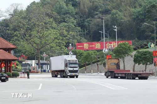Tuyến vận tải đường bộ quốc tế Trung Quốc - Việt Nam chính thức khai trương