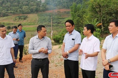 Đồng chí Chủ tịch UBND tỉnh kiểm tra việc thực hiện Đề án 666 tại huyện Thuận Châu