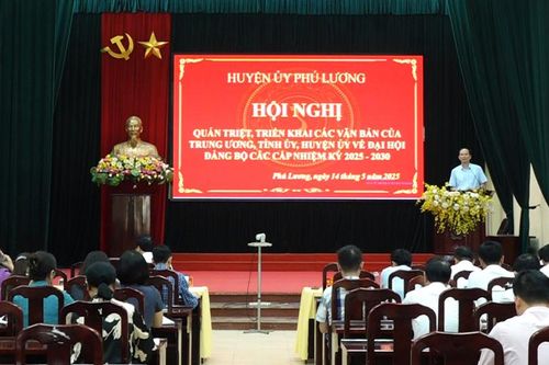 Phú Lương: Quán triệt, triển khai văn bản về đại hội đảng bộ các cấp