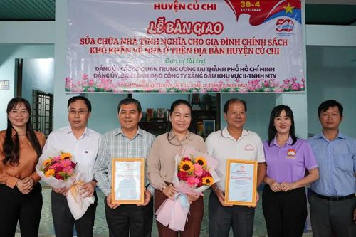 Petrolimex Sài Gòn chung tay sửa chữa 04 căn nhà cho các hộ chính sách tại Củ Chi