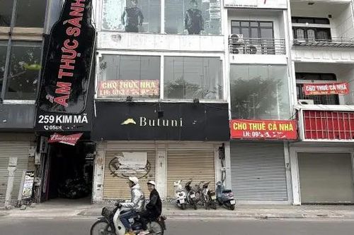 Mặt bằng nhà phố cho thuê tại Hà Nội vắng khách