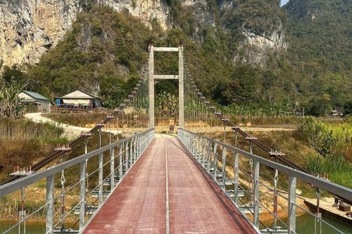 Quảng Hòa đầu tư hơn 5,4 tỷ đồng xây dựng cầu treo xã Tiên Thành