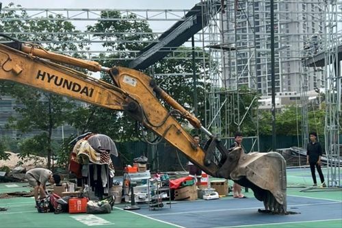 Quận Cầu Giấy: Cưỡng chế vi phạm trật tự xây dựng tại ô đất D34