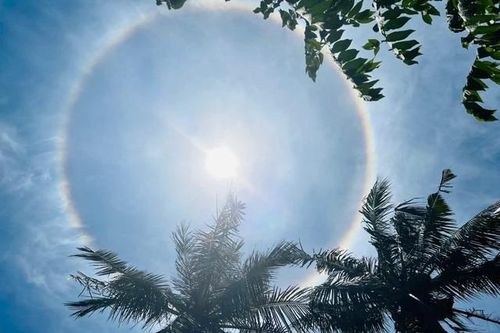 Quầng Mặt trời lại xuất hiện ở Quảng Ngãi đẹp kỳ ảo