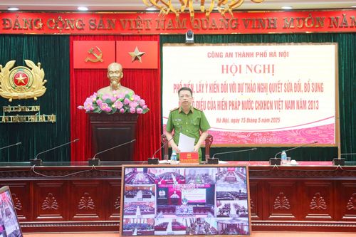Đảm bảo quán triệt 100% cán bộ, chiến sỹ và đông đảo người dân Thủ đô tham gia ý kiến đóng góp sửa đổi, bổ sung một số điều của Hiến pháp năm 2013