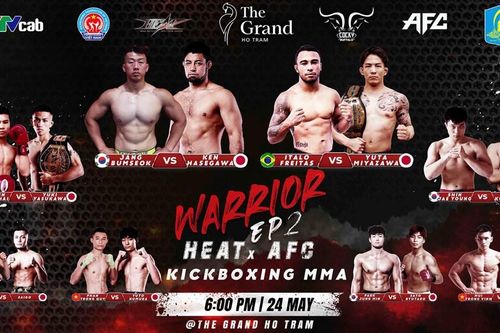 Võ sĩ Việt Nam so tài dàn cao thủ Hàn Quốc, Nhật Bản tại sự kiện HeatxAFC Warriors EP2