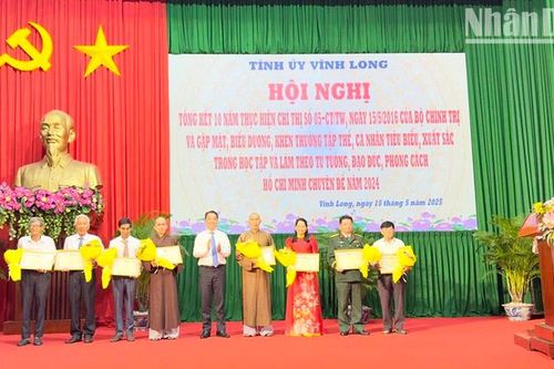 Vĩnh Long tổng kết 10 năm thực hiện Chỉ thị số 05-CT/TW của Bộ Chính trị