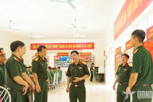 Kiểm tra công tác tuyên huấn tại Sư đoàn 312