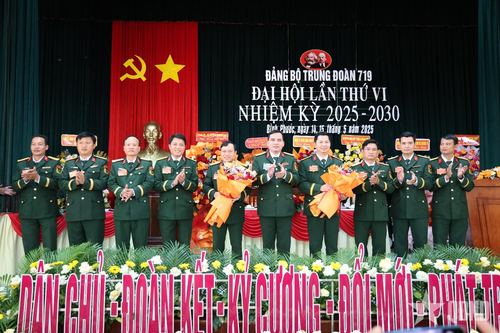 Đảng bộ Trung đoàn 719 (Binh đoàn 16) tổ chức Đại hội lần thứ VI