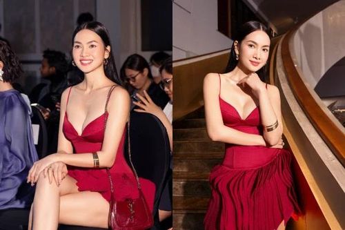 Siêu mẫu Anh Thư U50 vẫn 'chặt đẹp' với váy khoét sâu