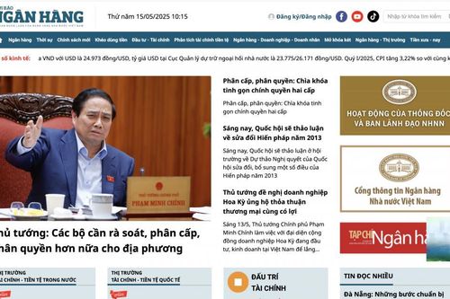 Thời báo Ngân hàng ra mắt giao diện báo điện tử mới: Thiết kế hiện đại, nội dung hấp dẫn