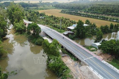 Đồng Tháp: Cầu Gáo Giồng hoàn thành sau hơn 7 năm xây dựng
