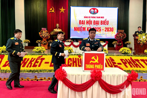 Đảng bộ Phòng Tham mưu, Sư đoàn Phòng không 375 tổ chức Đại hội nhiệm kỳ 2025-2030