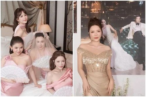 'Phú bà' Lý Nhã Kỳ đẹp hút hồn trong đám cưới Hồ Quỳnh Hương