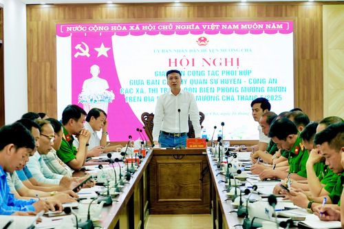 Mường Chà giao ban công tác phối hợp ba lực lượng vũ trang