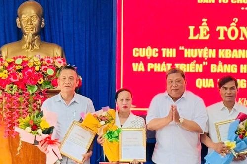 Tổng kết, trao giải Cuộc thi ''Huyện Kbang-40 năm hình thành và phát triển''