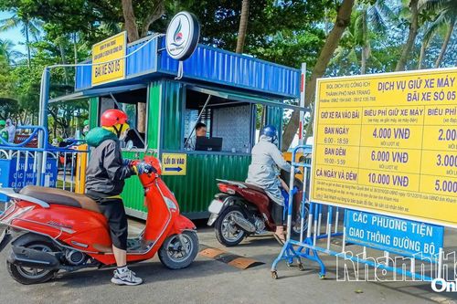Gửi xe máy và xe đạp dọc công viên bờ biển Nha Trang: Điều chỉnh khung giờ ban ngày từ 4 giờ sáng