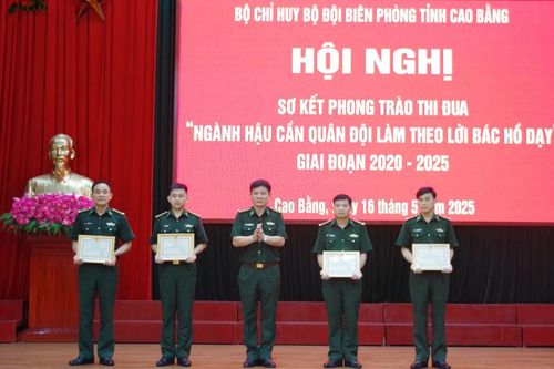 Bộ đội Biên phòng tỉnh sơ kết phong trào thi đua 'Ngành hậu cần quân đội làm theo lời Bác Hồ dạy' giai đoạn 2020 - 2025